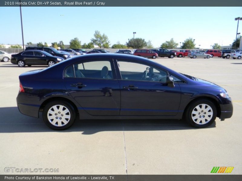 Royal Blue Pearl / Gray 2010 Honda Civic DX-VP Sedan