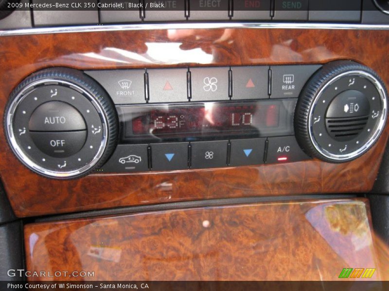 Black / Black 2009 Mercedes-Benz CLK 350 Cabriolet