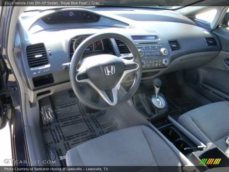 Royal Blue Pearl / Gray 2010 Honda Civic DX-VP Sedan