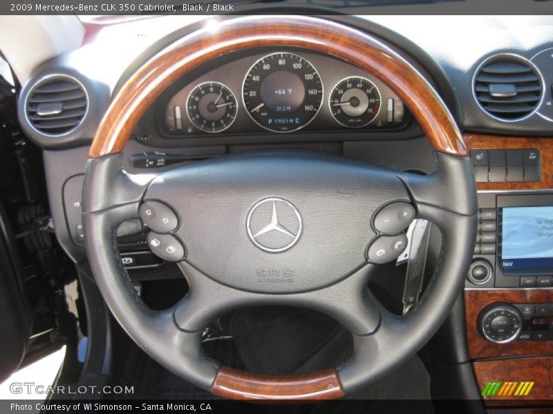 Black / Black 2009 Mercedes-Benz CLK 350 Cabriolet