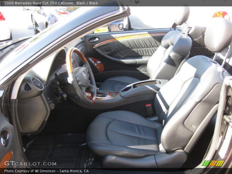 Black / Black 2009 Mercedes-Benz CLK 350 Cabriolet