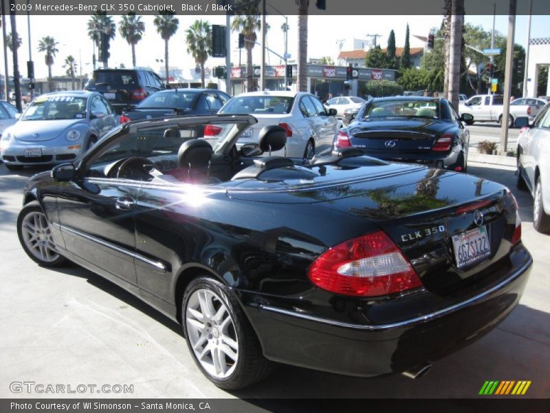 Black / Black 2009 Mercedes-Benz CLK 350 Cabriolet