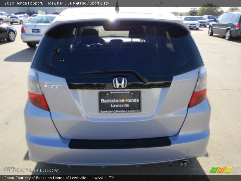Tidewater Blue Metallic / Sport Black 2010 Honda Fit Sport