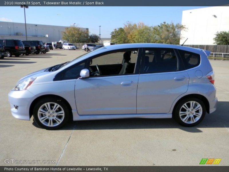 Tidewater Blue Metallic / Sport Black 2010 Honda Fit Sport
