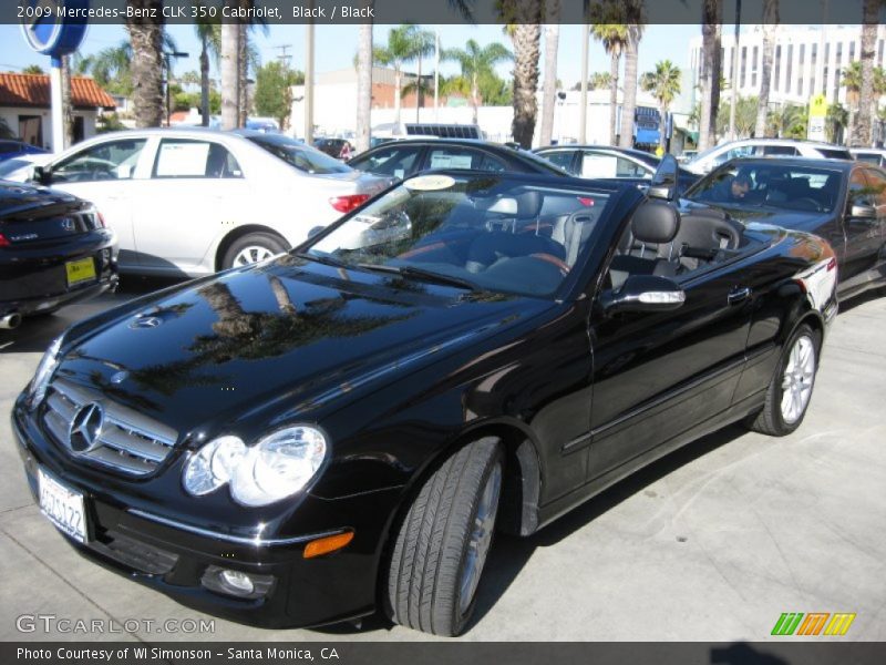 Black / Black 2009 Mercedes-Benz CLK 350 Cabriolet