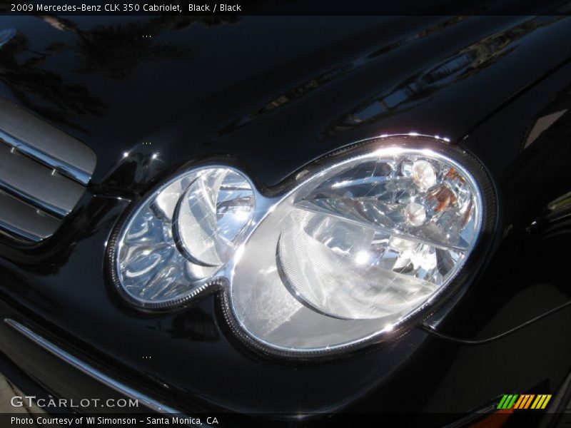 Black / Black 2009 Mercedes-Benz CLK 350 Cabriolet