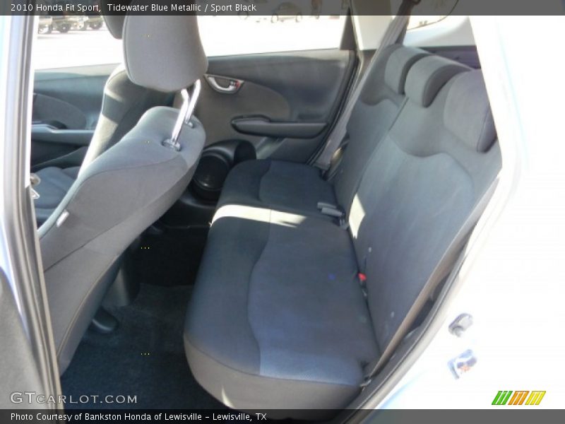 Tidewater Blue Metallic / Sport Black 2010 Honda Fit Sport