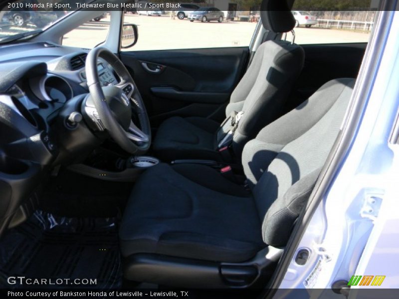 Tidewater Blue Metallic / Sport Black 2010 Honda Fit Sport