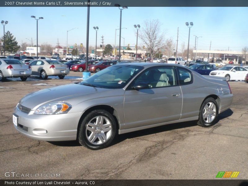 Silverstone Metallic / Gray 2007 Chevrolet Monte Carlo LT