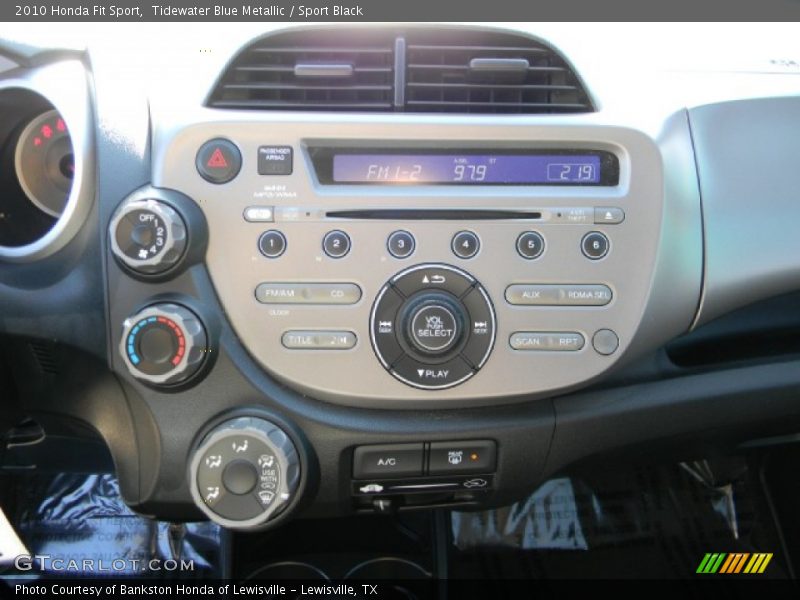 Tidewater Blue Metallic / Sport Black 2010 Honda Fit Sport