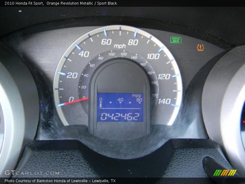 Orange Revolution Metallic / Sport Black 2010 Honda Fit Sport