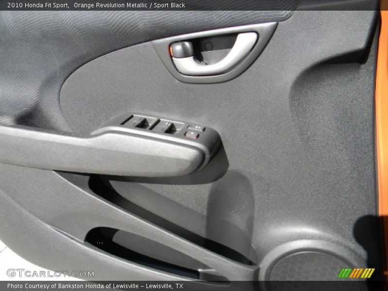 Orange Revolution Metallic / Sport Black 2010 Honda Fit Sport