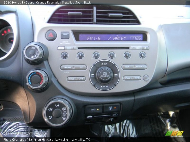 Orange Revolution Metallic / Sport Black 2010 Honda Fit Sport