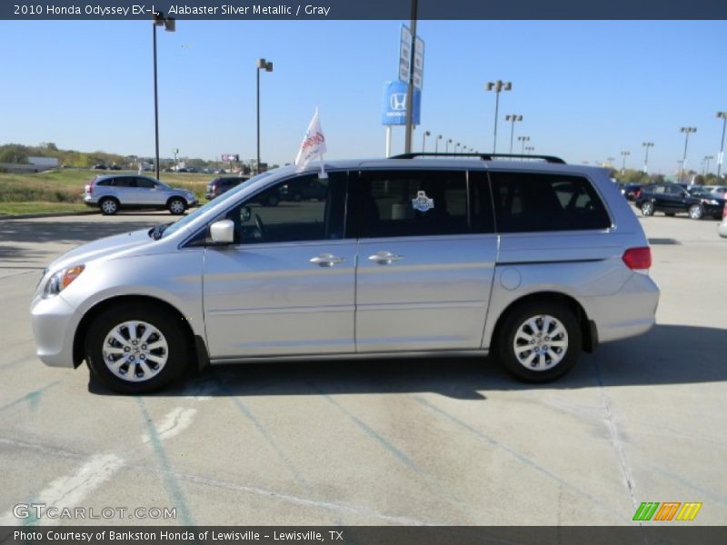 Alabaster Silver Metallic / Gray 2010 Honda Odyssey EX-L