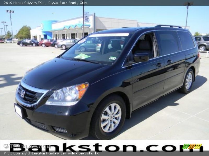 Crystal Black Pearl / Gray 2010 Honda Odyssey EX-L