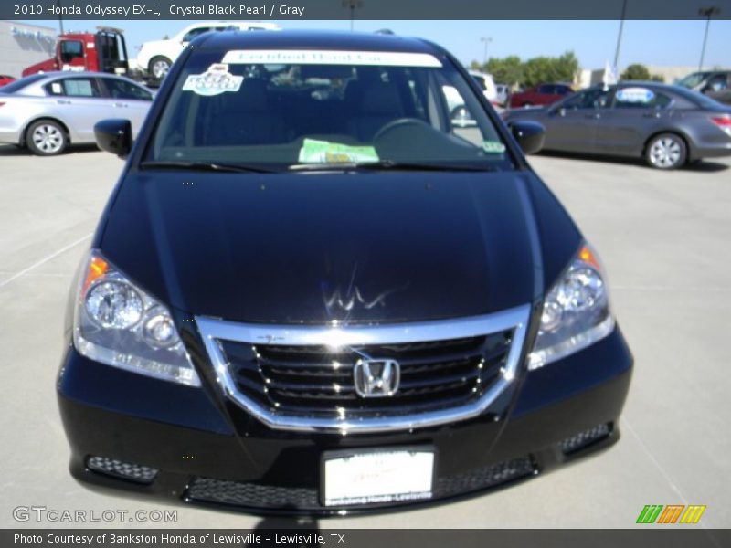 Crystal Black Pearl / Gray 2010 Honda Odyssey EX-L
