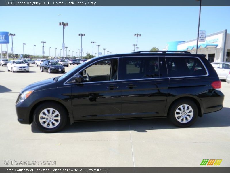 Crystal Black Pearl / Gray 2010 Honda Odyssey EX-L
