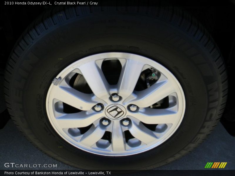 Crystal Black Pearl / Gray 2010 Honda Odyssey EX-L