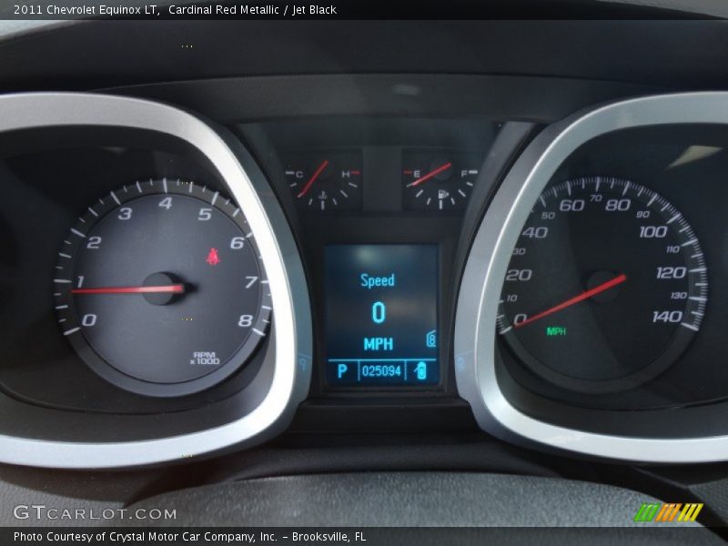 Cardinal Red Metallic / Jet Black 2011 Chevrolet Equinox LT