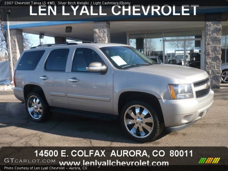 Silver Birch Metallic / Light Cashmere/Ebony 2007 Chevrolet Tahoe LS 4WD