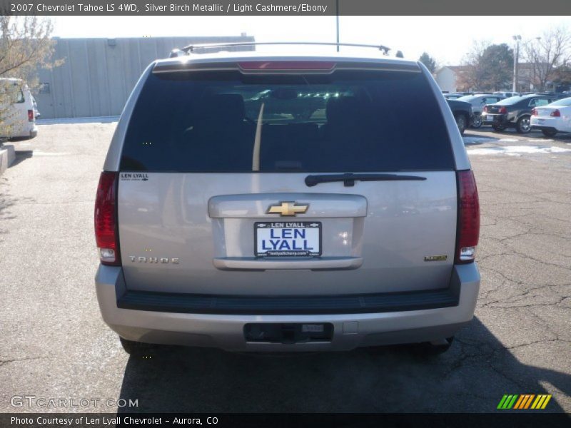 Silver Birch Metallic / Light Cashmere/Ebony 2007 Chevrolet Tahoe LS 4WD