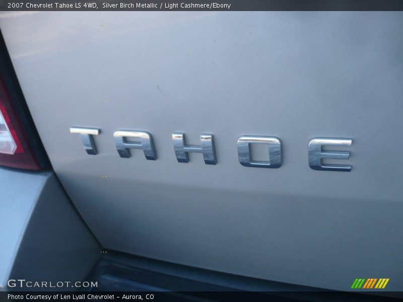 Silver Birch Metallic / Light Cashmere/Ebony 2007 Chevrolet Tahoe LS 4WD