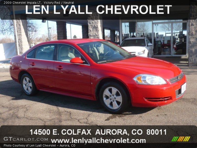 Victory Red / Neutral 2009 Chevrolet Impala LT