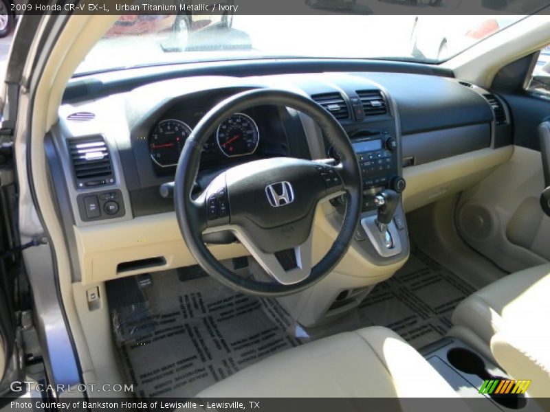 Urban Titanium Metallic / Ivory 2009 Honda CR-V EX-L