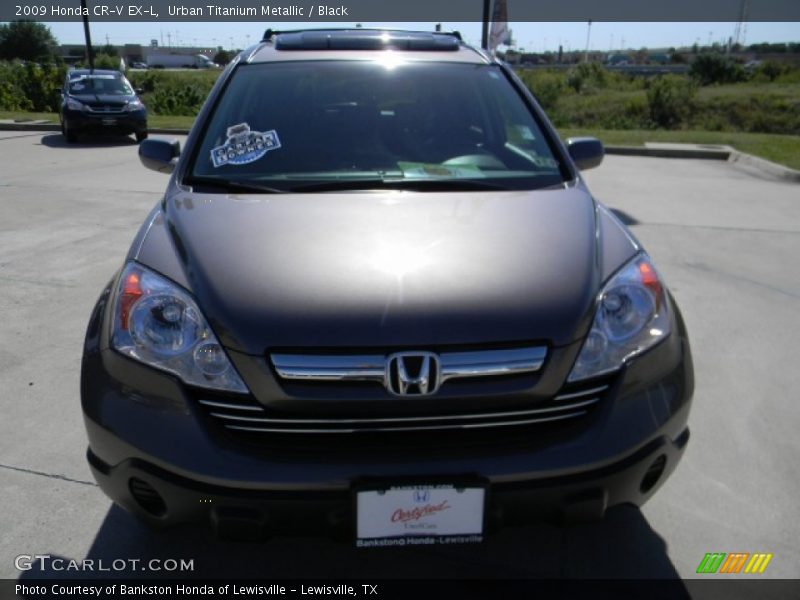 Urban Titanium Metallic / Black 2009 Honda CR-V EX-L