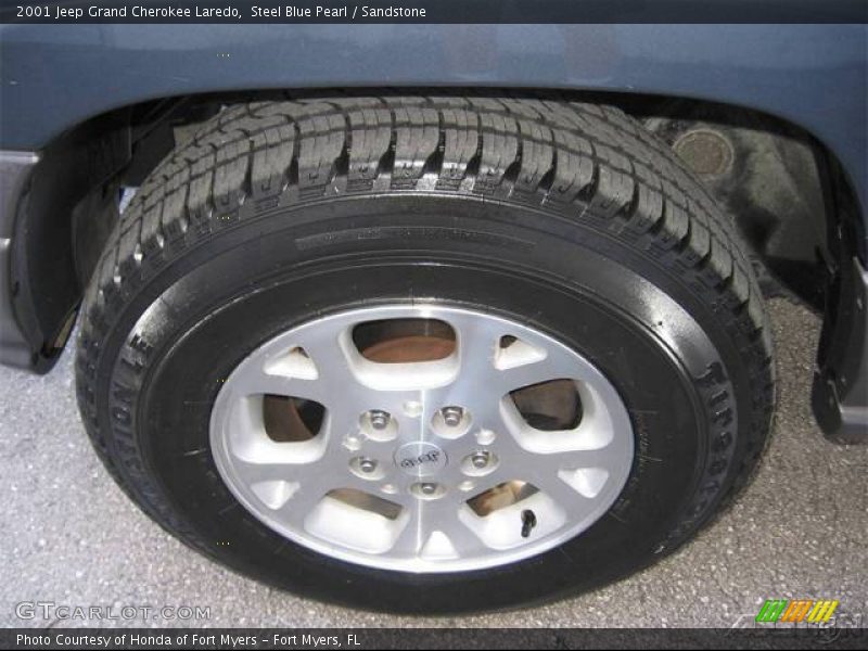 Steel Blue Pearl / Sandstone 2001 Jeep Grand Cherokee Laredo