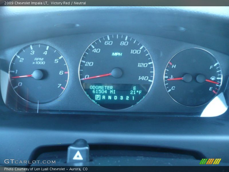 Victory Red / Neutral 2009 Chevrolet Impala LT