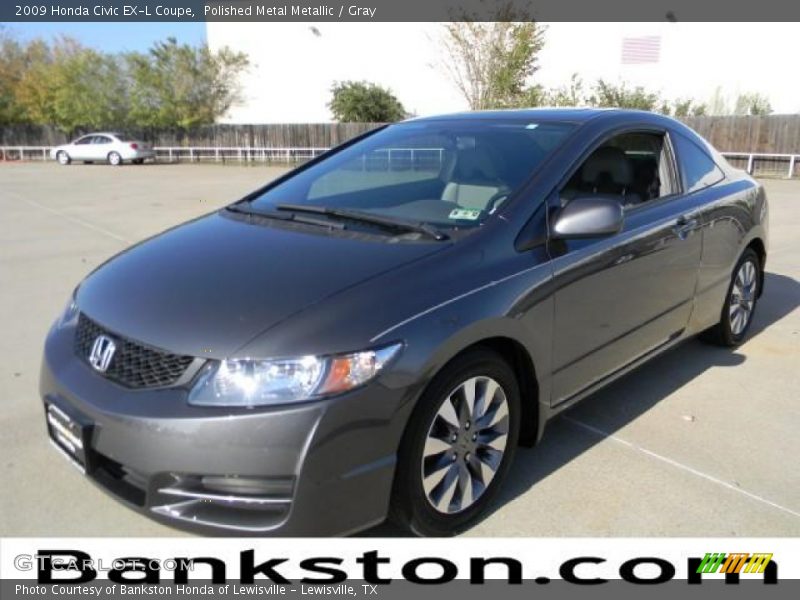 Polished Metal Metallic / Gray 2009 Honda Civic EX-L Coupe