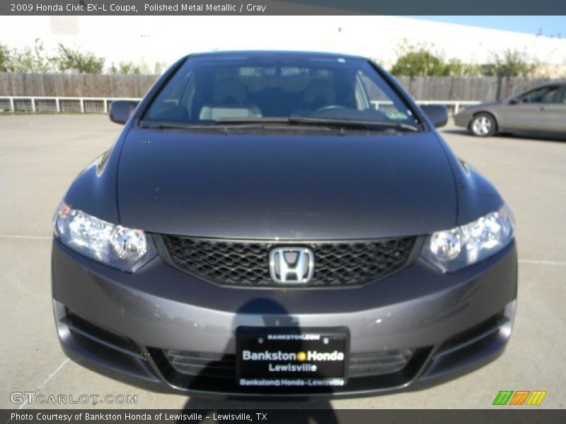 Polished Metal Metallic / Gray 2009 Honda Civic EX-L Coupe