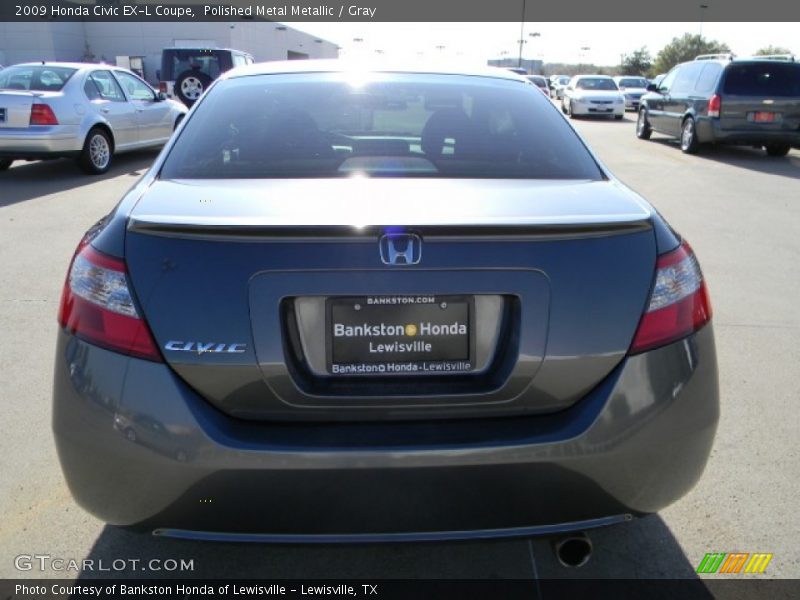 Polished Metal Metallic / Gray 2009 Honda Civic EX-L Coupe