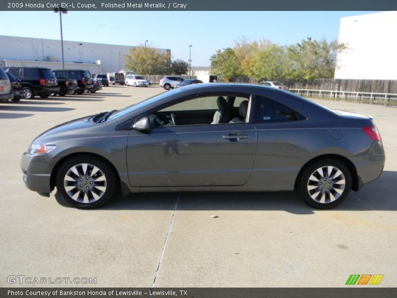 Polished Metal Metallic / Gray 2009 Honda Civic EX-L Coupe