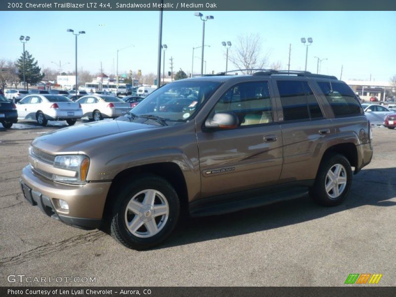 Sandalwood Metallic / Medium Oak 2002 Chevrolet TrailBlazer LTZ 4x4
