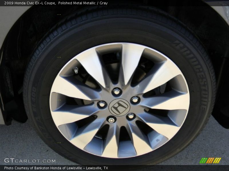 Polished Metal Metallic / Gray 2009 Honda Civic EX-L Coupe