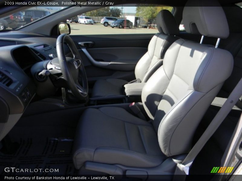 Polished Metal Metallic / Gray 2009 Honda Civic EX-L Coupe