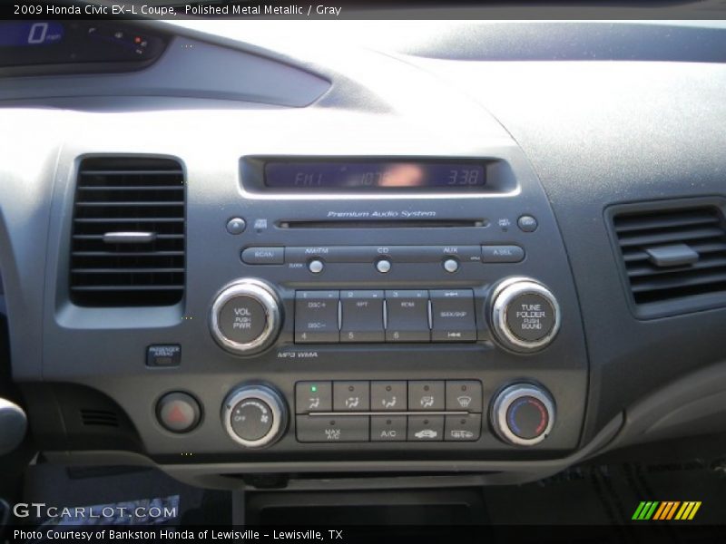 Polished Metal Metallic / Gray 2009 Honda Civic EX-L Coupe