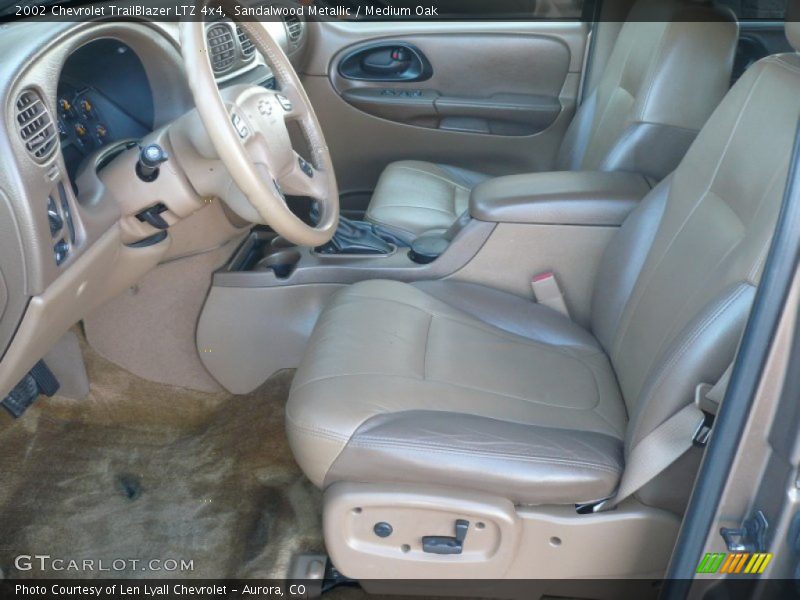 Sandalwood Metallic / Medium Oak 2002 Chevrolet TrailBlazer LTZ 4x4