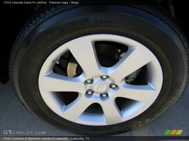 Platinum Sage / Beige 2009 Hyundai Santa Fe Limited