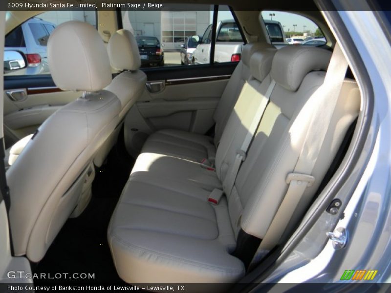 Platinum Sage / Beige 2009 Hyundai Santa Fe Limited