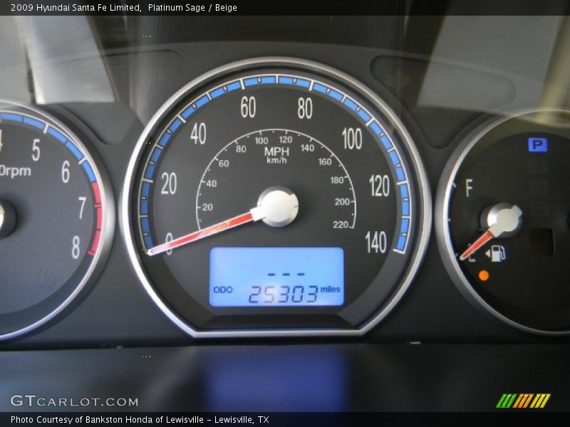 Platinum Sage / Beige 2009 Hyundai Santa Fe Limited