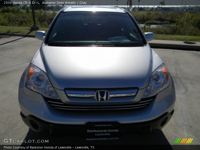 Alabaster Silver Metallic / Gray 2009 Honda CR-V EX-L