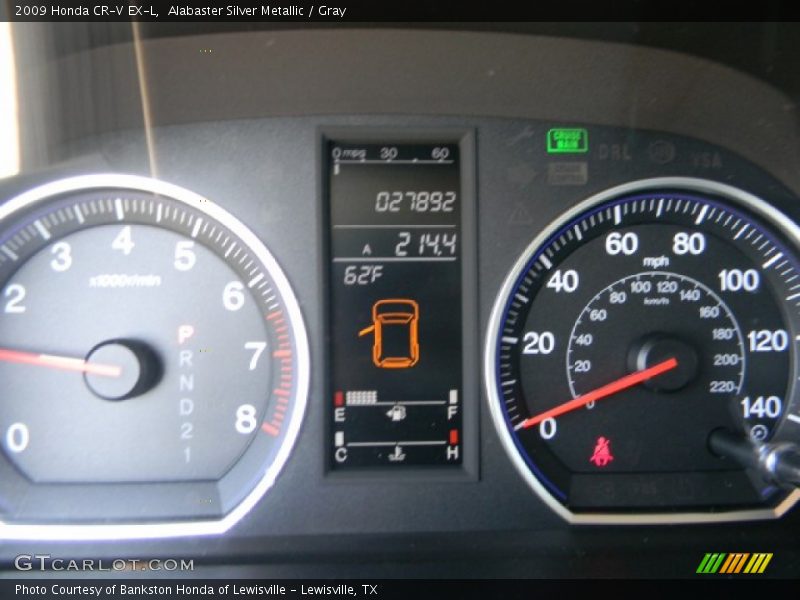 Alabaster Silver Metallic / Gray 2009 Honda CR-V EX-L