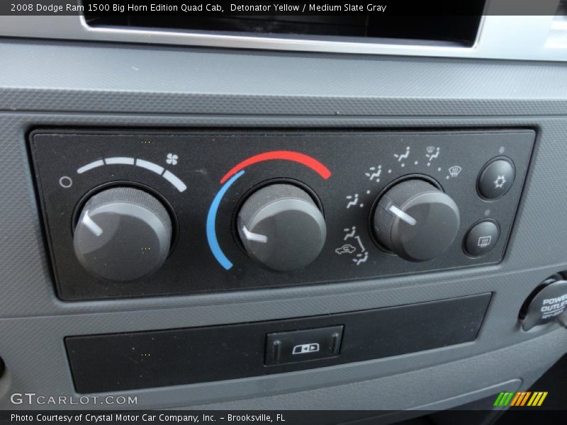 Detonator Yellow / Medium Slate Gray 2008 Dodge Ram 1500 Big Horn Edition Quad Cab