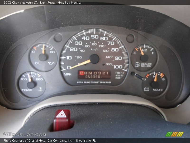 2002 Astro LT LT Gauges