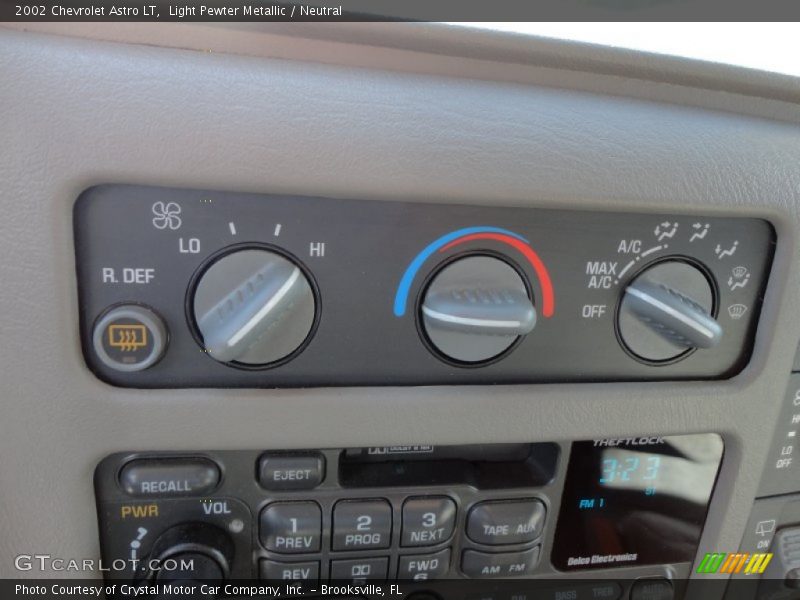 Controls of 2002 Astro LT