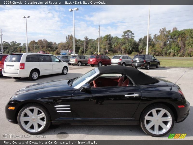Black / Dark Slate Grey/Cedar 2005 Chrysler Crossfire Limited Roadster