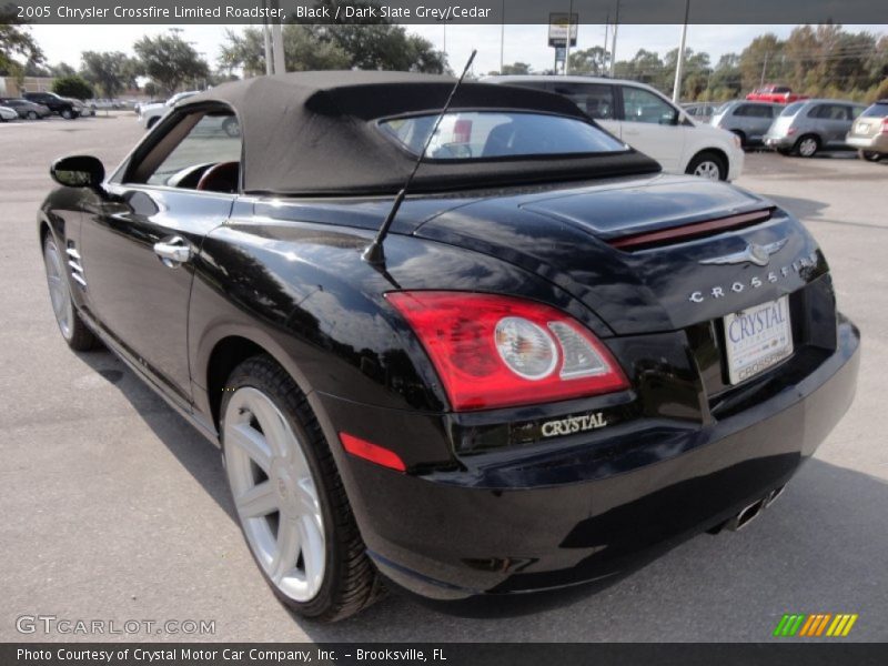 Black / Dark Slate Grey/Cedar 2005 Chrysler Crossfire Limited Roadster
